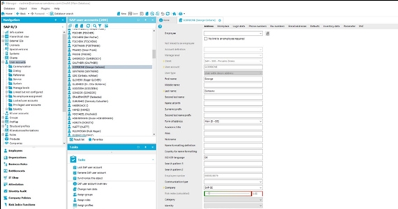 Figure 12: User information for each SAP S/4 HANA client is synchronized. 