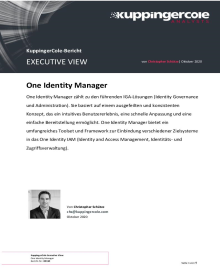 Executive View von KuppingerCole zu Identity Manager