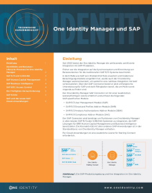 One Identity Manager und SAP