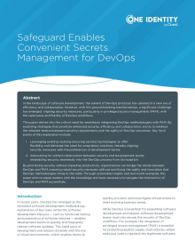 Safeguard Enables Convenient Secrets Management for DevOps